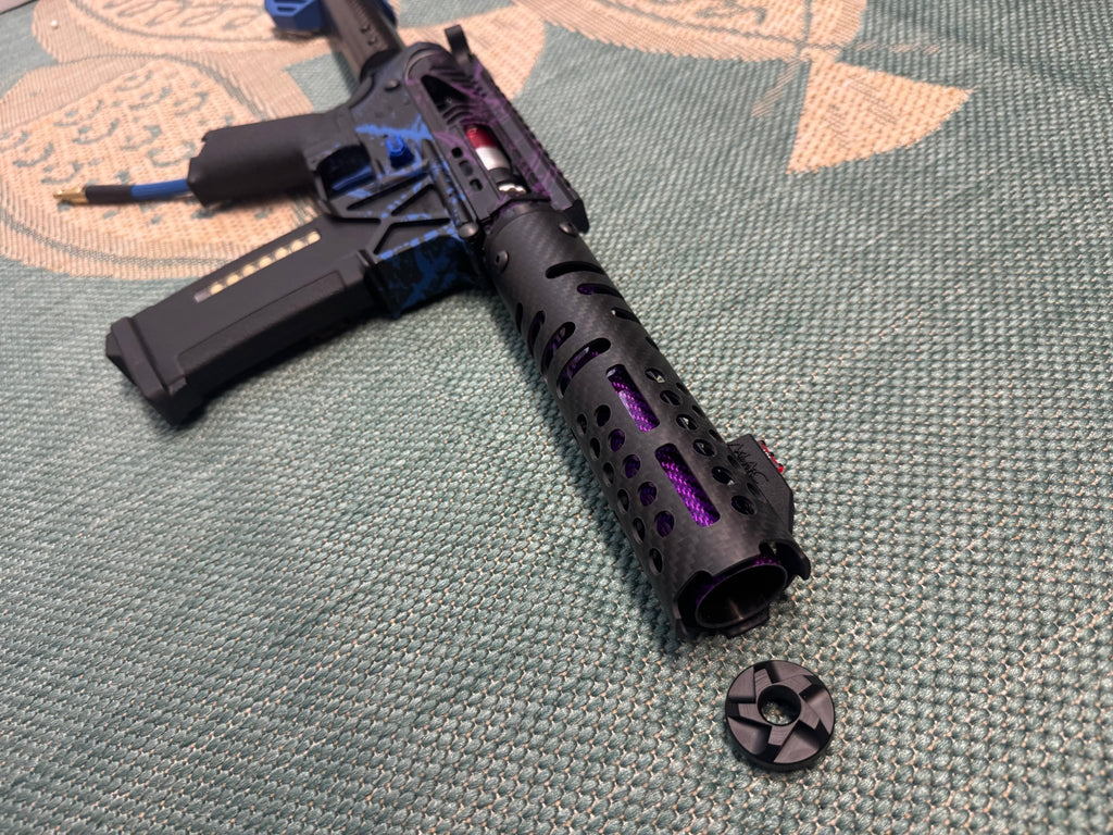 KA Tech MAC Polarstars F2 AR8 HPA M4 Carbon Type 2 Skeletonized Cerakote Splatter - KA Tech Airsoft - Polarstar F2