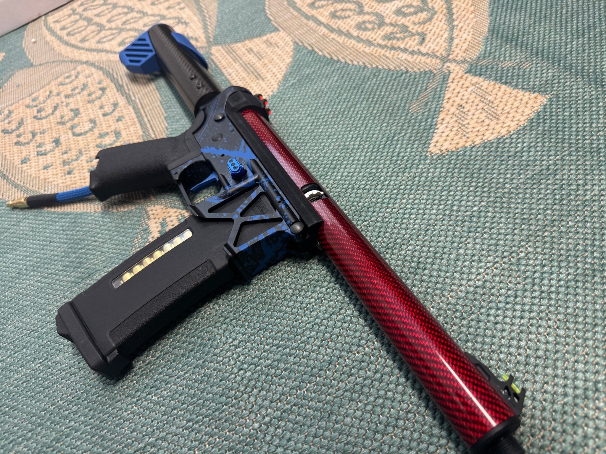 KA Tech MAC Polarstars F2 AR8 HPA M4 Carbon Type 2 Skeletonized Cerakote Splatter - KA Tech Airsoft - Polarstar F2