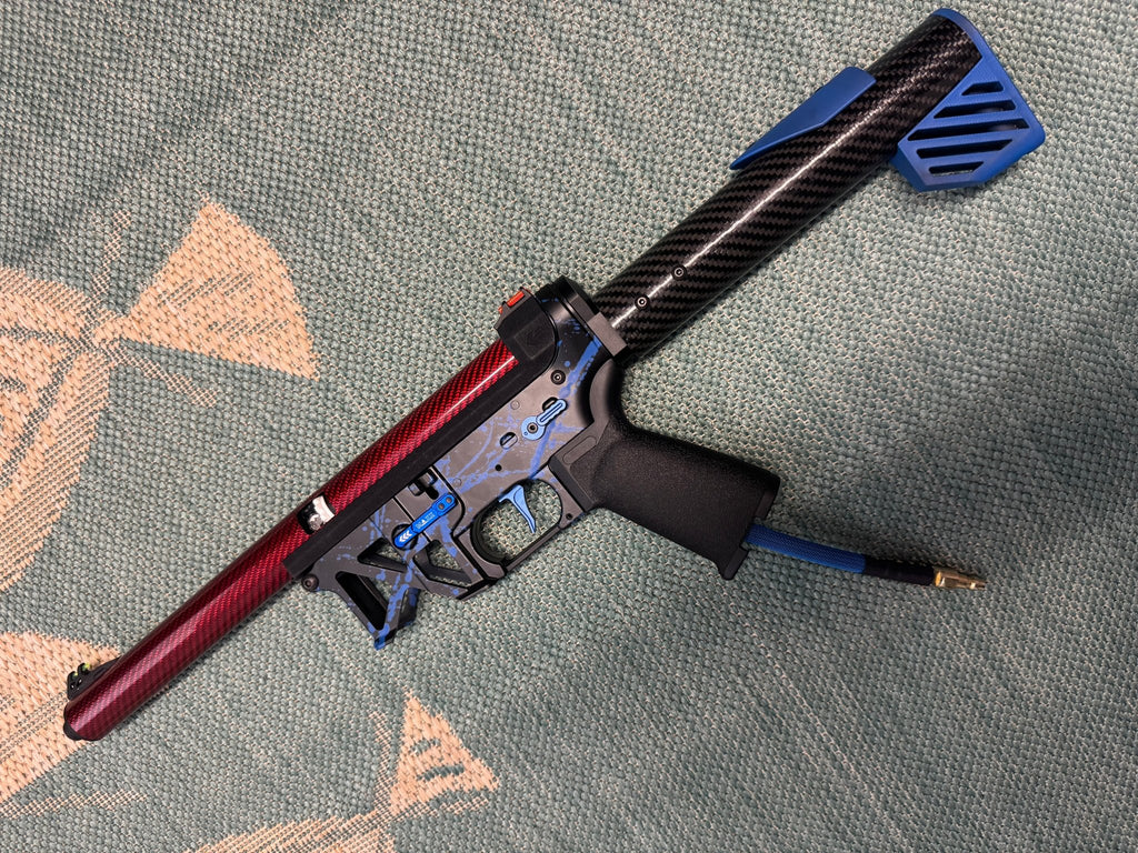 KA Tech MAC Polarstars F2 AR8 HPA M4 Carbon Type 2 Skeletonized Cerakote Splatter - KA Tech Airsoft - Polarstar F2