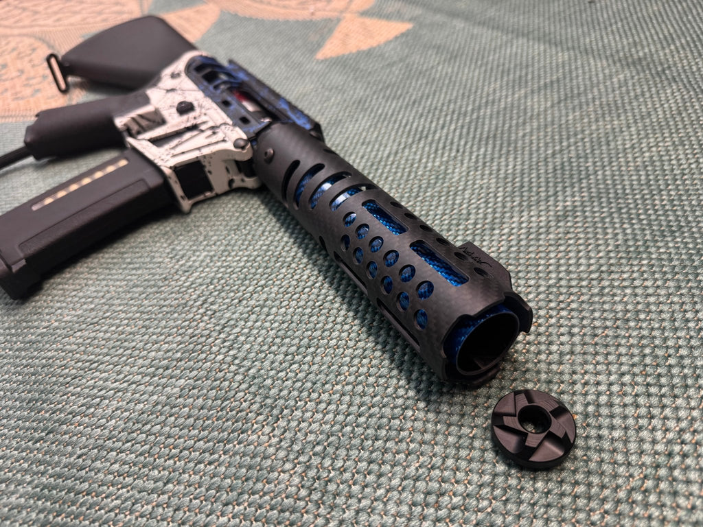 KA Tech MAC Airtac Polarstars F2 AR8 HPA M4 Stuby Type 4 Skeletonized Cerakote Splatter - KA Tech Airsoft - Polarstar F2