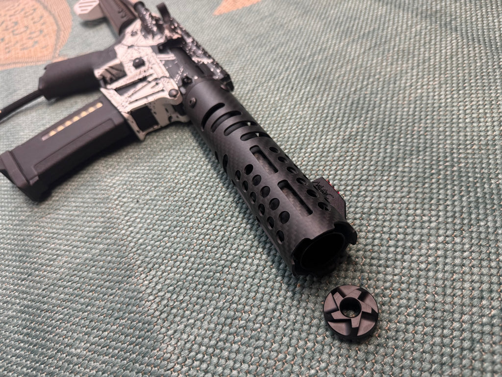 KA Tech MAC Polarstars F2 AR8 HPA M4 Carbon Type 4 Skeletonized Cerakote Splatter - KA Tech Airsoft - Polarstar F2