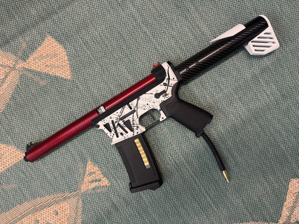 KA Tech MAC Polarstars F2 AR8 HPA M4 Carbon Type 4 Skeletonized Cerakote Splatter - KA Tech Airsoft - Polarstar F2