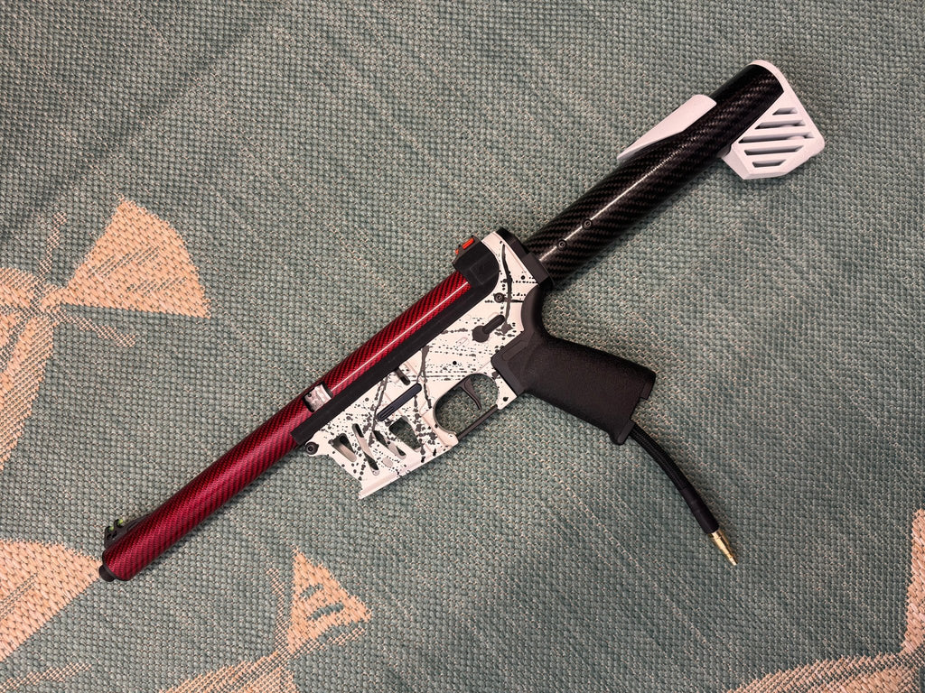 KA Tech MAC Polarstars F2 AR8 HPA M4 Carbon Type 4 Skeletonized Cerakote Splatter - KA Tech Airsoft - Polarstar F2