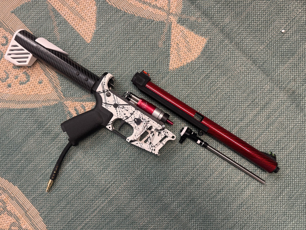 KA Tech MAC Polarstars F2 AR8 HPA M4 Carbon Type 4 Skeletonized Cerakote Splatter - KA Tech Airsoft - Polarstar F2