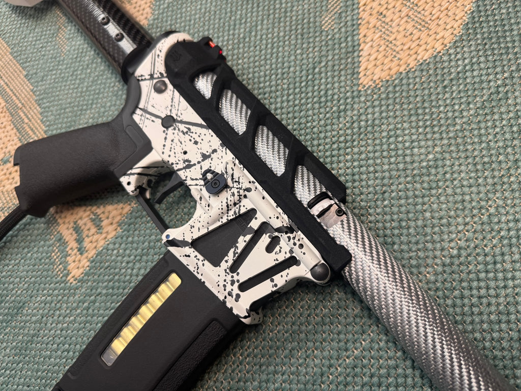 KA Tech MAC Polarstars F2 AR8 HPA M4 Carbon Type 4 Skeletonized Cerakote Splatter - KA Tech Airsoft - Polarstar F2
