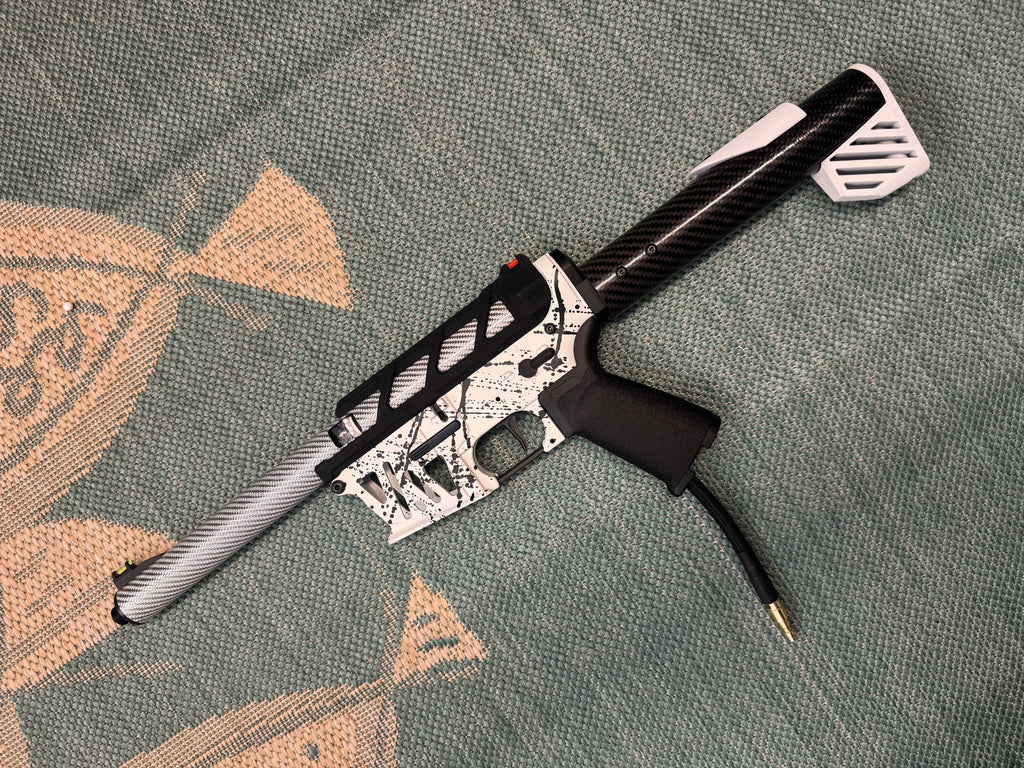 KA Tech MAC Polarstars F2 AR8 HPA M4 Carbon Type 4 Skeletonized Cerakote Splatter - KA Tech Airsoft - Polarstar F2