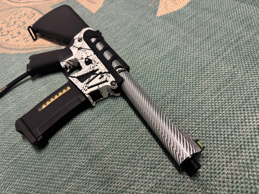 KA Tech MAC Airtac Polarstars F2 AR8 HPA M4 Stuby Type 4 Skeletonized Cerakote Splatter - KA Tech Airsoft - Polarstar F2