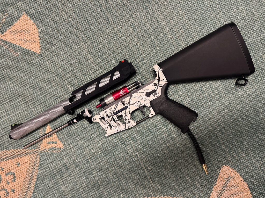 KA Tech MAC Airtac Polarstars F2 AR8 HPA M4 Stuby Type 4 Skeletonized Cerakote Splatter - KA Tech Airsoft - Polarstar F2