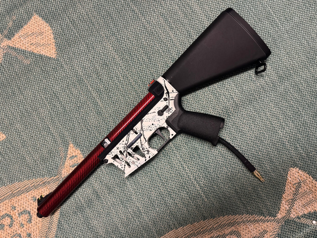 KA Tech MAC Airtac Polarstars F2 AR8 HPA M4 Stuby Type 4 Skeletonized Cerakote Splatter - KA Tech Airsoft - Polarstar F2