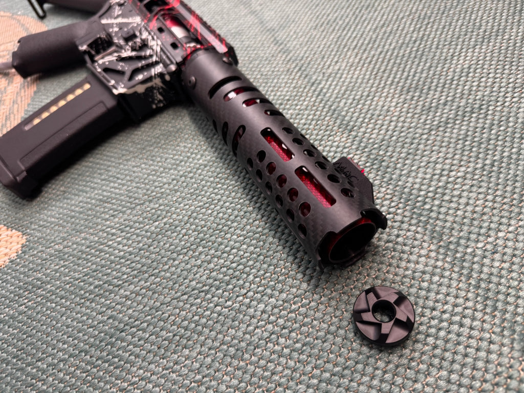 KA Tech MAC Airtac Polarstars F2 AR8 HPA M4 Stuby Type 1 Skeletonized Cerakote Splatter - KA Tech Airsoft - Polarstar F2