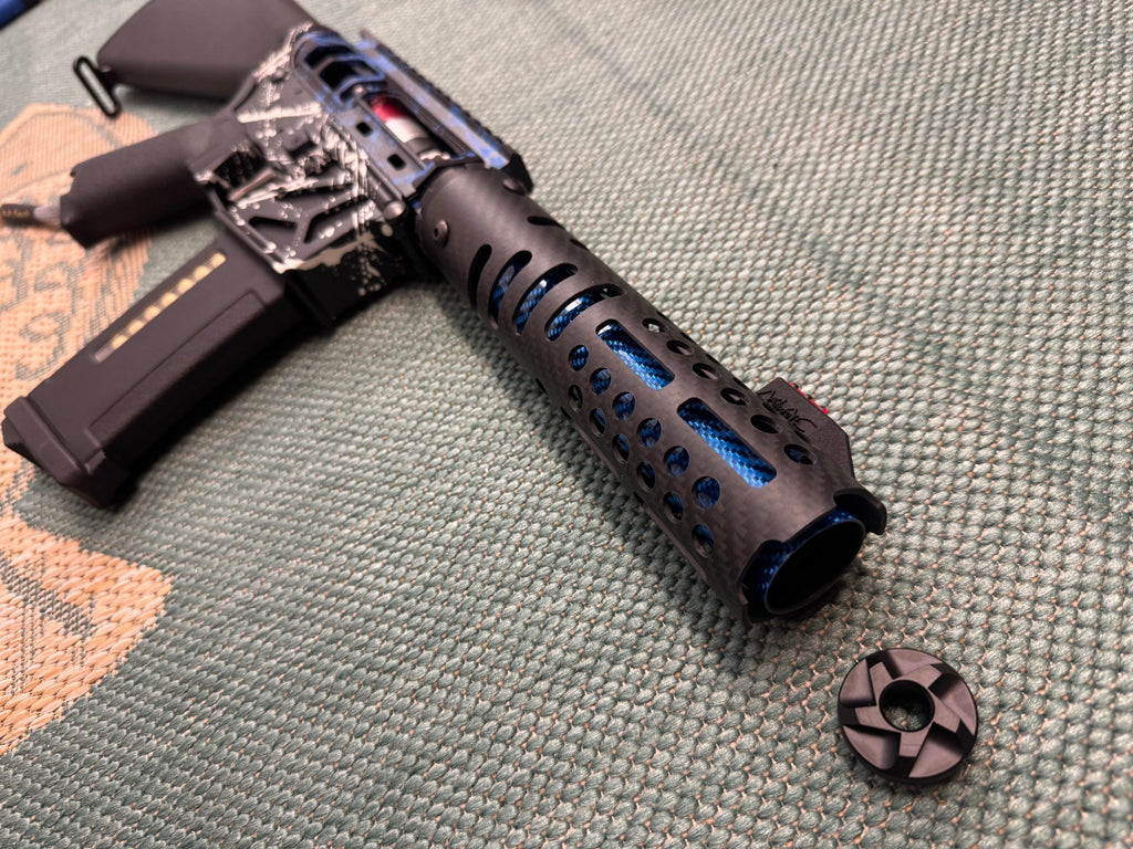 KA Tech MAC Airtac Polarstars F2 AR8 HPA M4 Stuby Type 1 Skeletonized Cerakote Splatter - KA Tech Airsoft - Polarstar F2