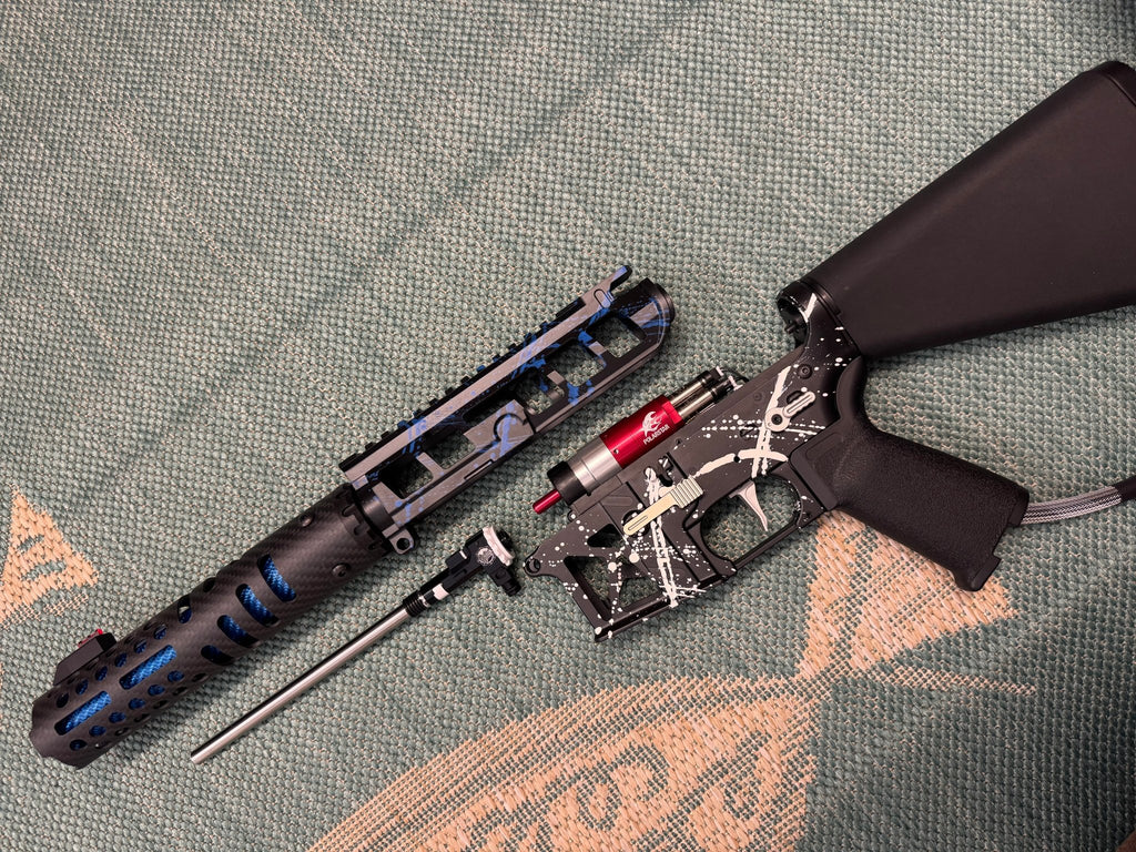 KA Tech MAC Airtac Polarstars F2 AR8 HPA M4 Stuby Type 1 Skeletonized Cerakote Splatter - KA Tech Airsoft - Polarstar F2