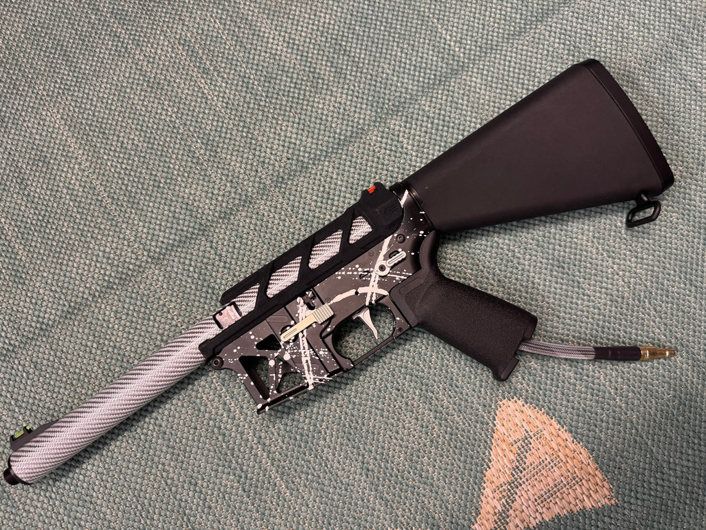 KA Tech MAC Airtac Polarstars F2 AR8 HPA M4 Stuby Type 1 Skeletonized Cerakote Splatter - KA Tech Airsoft - Polarstar F2