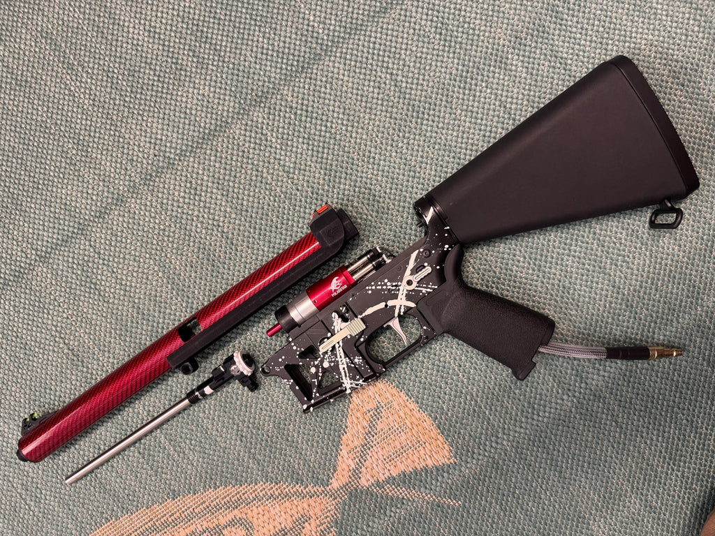 KA Tech MAC Airtac Polarstars F2 AR8 HPA M4 Stuby Type 1 Skeletonized Cerakote Splatter - KA Tech Airsoft - Polarstar F2