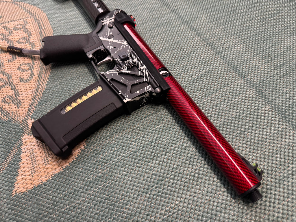 KA Tech MAC Airtac Polarstars F2 AR8 HPA M4 Carbon Type 1 Skeletonized Cerakote Splatter - KA Tech Airsoft - Polarstar F2