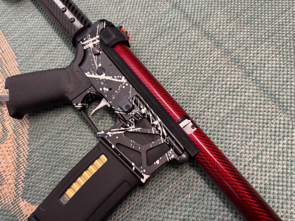 KA Tech MAC Airtac Polarstars F2 AR8 HPA M4 Carbon Type 1 Skeletonized Cerakote Splatter - KA Tech Airsoft - Polarstar F2