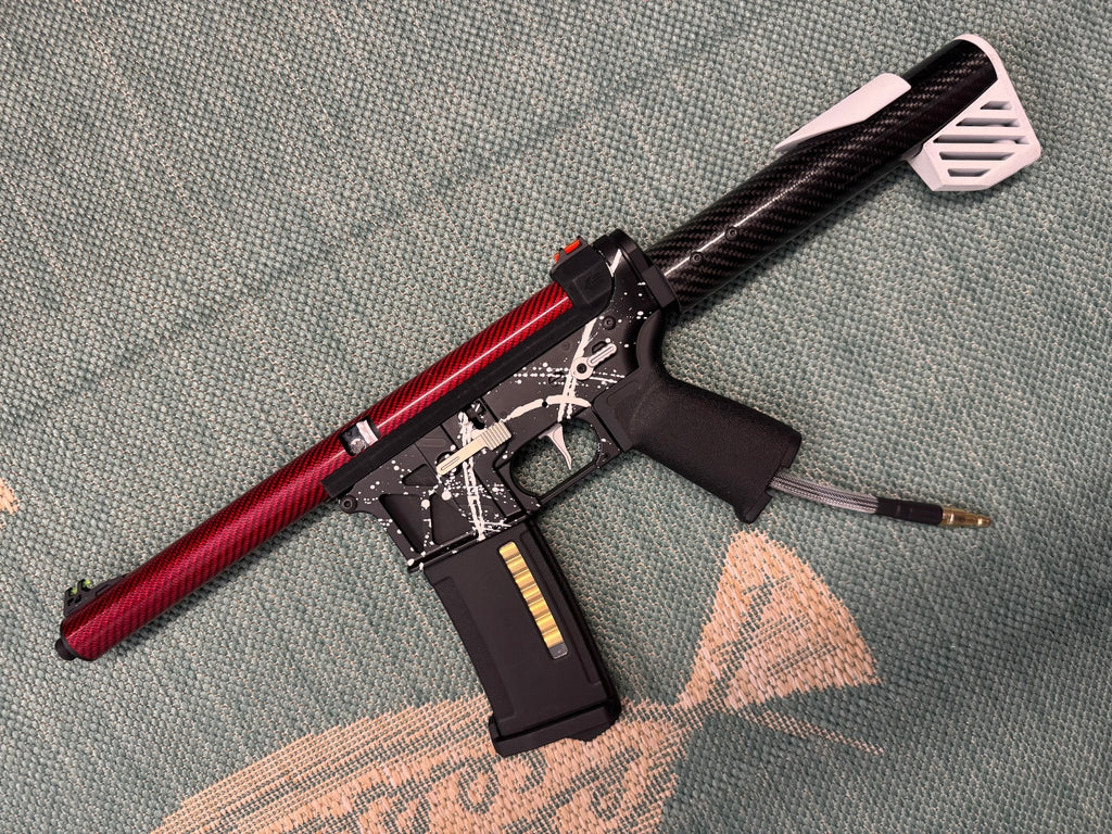 KA Tech MAC Airtac Polarstars F2 AR8 HPA M4 Carbon Type 1 Skeletonized Cerakote Splatter - KA Tech Airsoft - Polarstar F2