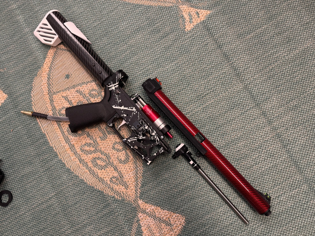 KA Tech MAC Airtac Polarstars F2 AR8 HPA M4 Carbon Type 1 Skeletonized Cerakote Splatter - KA Tech Airsoft - Polarstar F2