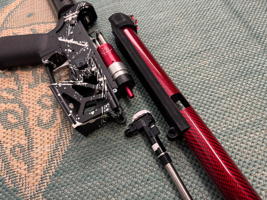 KA Tech MAC Airtac Polarstars F2 AR8 HPA M4 Carbon Type 1 Skeletonized Cerakote Splatter - KA Tech Airsoft - Polarstar F2