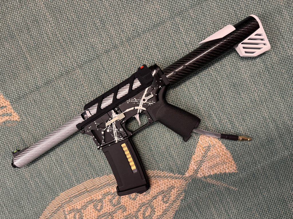 KA Tech MAC Airtac Polarstars F2 AR8 HPA M4 Carbon Type 1 Skeletonized Cerakote Splatter - KA Tech Airsoft - Polarstar F2
