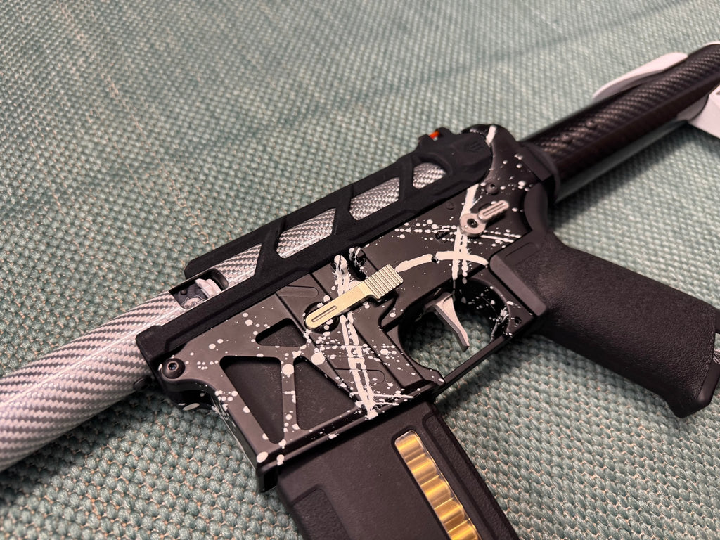 KA Tech MAC Airtac Polarstars F2 AR8 HPA M4 Carbon Type 1 Skeletonized Cerakote Splatter - KA Tech Airsoft - Polarstar F2