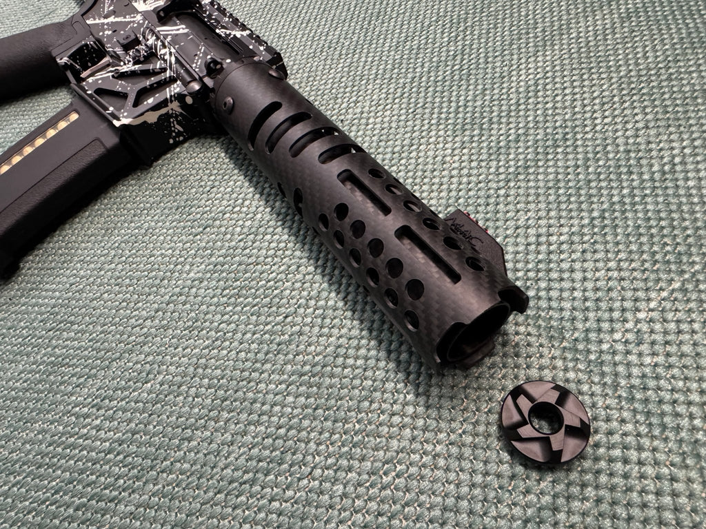 KA Tech MAC Airtac Polarstars F2 AR8 HPA M4 Carbon Type 1 Skeletonized Cerakote Splatter - KA Tech Airsoft - Polarstar F2