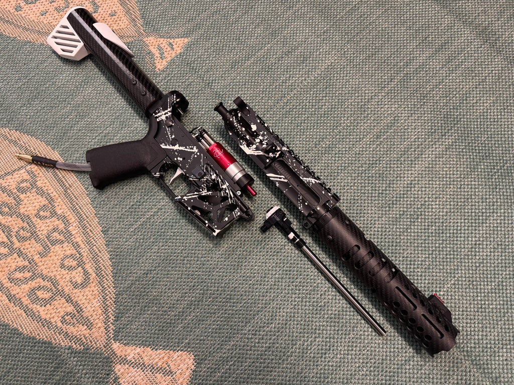 KA Tech MAC Airtac Polarstars F2 AR8 HPA M4 Carbon Type 1 Skeletonized Cerakote Splatter - KA Tech Airsoft - Polarstar F2