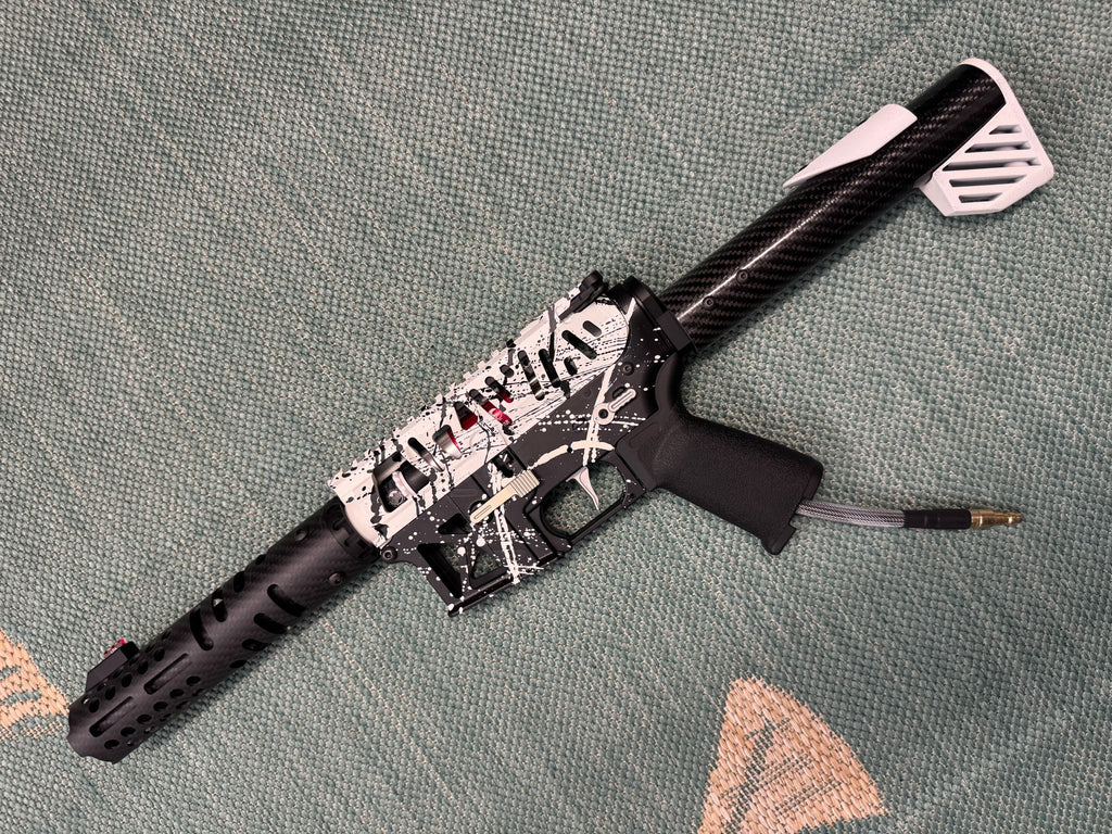KA Tech MAC Airtac Polarstars F2 AR8 HPA M4 Carbon Type 1 Skeletonized Cerakote Splatter - KA Tech Airsoft - Polarstar F2