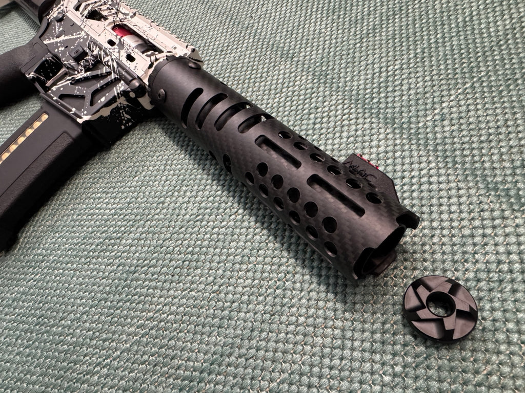 KA Tech MAC Airtac Polarstars F2 AR8 HPA M4 Carbon Type 1 Skeletonized Cerakote Splatter - KA Tech Airsoft - Polarstar F2