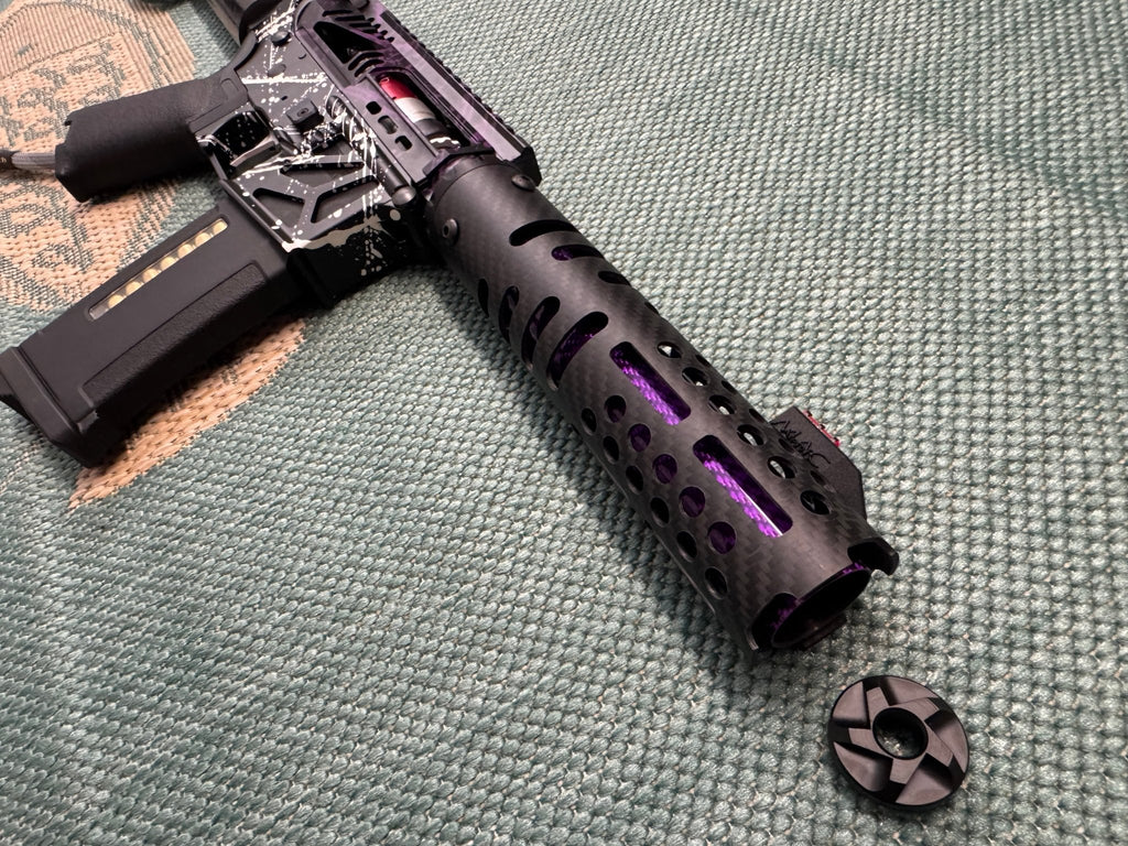 KA Tech MAC Airtac Polarstars F2 AR8 HPA M4 Carbon Type 1 Skeletonized Cerakote Splatter - KA Tech Airsoft - Polarstar F2