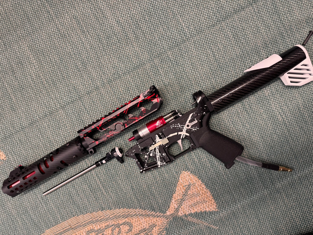 KA Tech MAC Airtac Polarstars F2 AR8 HPA M4 Carbon Type 1 Skeletonized Cerakote Splatter - KA Tech Airsoft - Polarstar F2