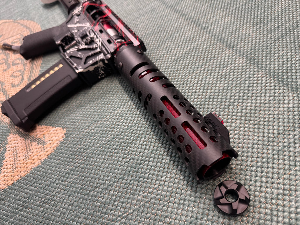 KA Tech MAC Airtac Polarstars F2 AR8 HPA M4 Carbon Type 1 Skeletonized Cerakote Splatter - KA Tech Airsoft - Polarstar F2