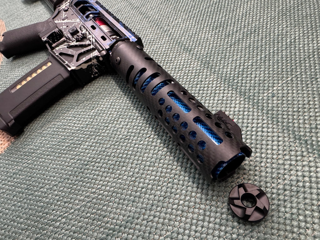 KA Tech MAC Airtac Polarstars F2 AR8 HPA M4 Carbon Type 1 Skeletonized Cerakote Splatter - KA Tech Airsoft - Polarstar F2