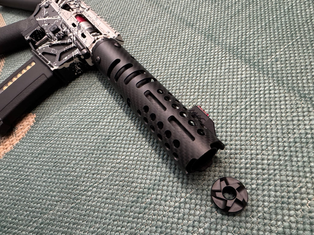 KA Tech MAC Airtac Polarstars F2 AR8 HPA M4 Stuby Type 1 Skeletonized Cerakote Splatter - KA Tech Airsoft - Polarstar F2