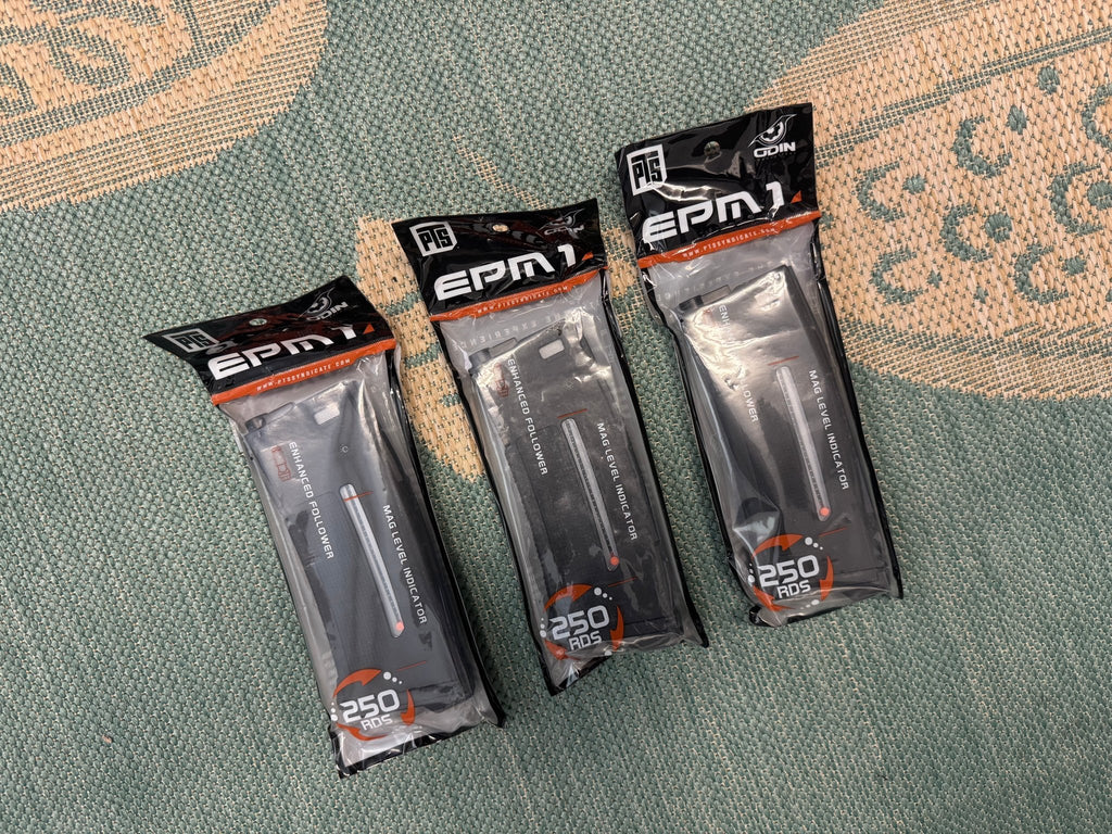 PTS EPM1 Midcap Magazine for AEG | 250+ BB Capacity | Black & FDE - KA Tech Airsoft - 