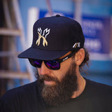 Split Snapback Hat - Black/Gold/White - KA Tech Airsoft - Hat
