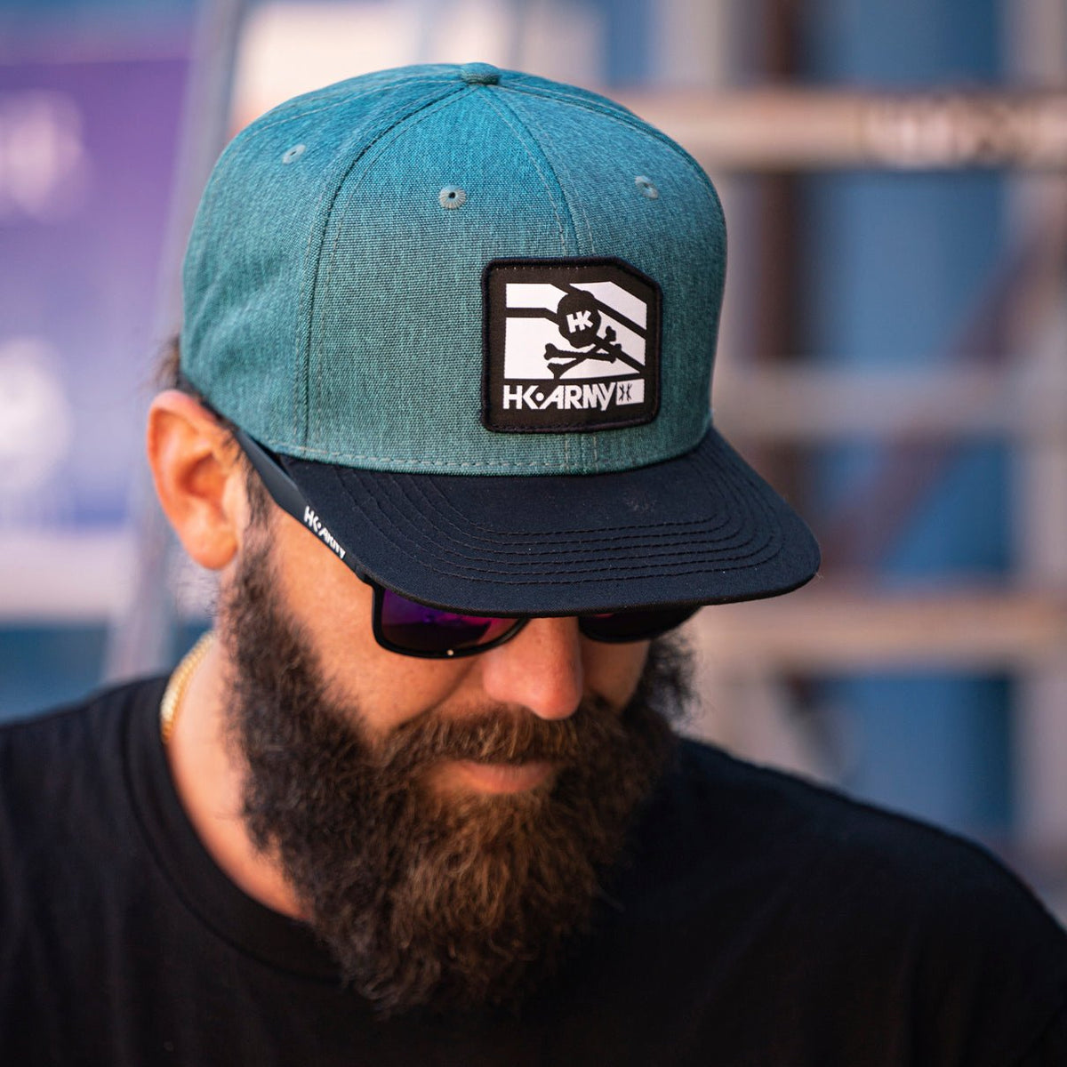 Clip Snapback Hat - Black/Teal - KA Tech Airsoft - Hat