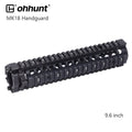 MK18 Handguard Free Float Quad Rail Two - pieces Design AR15 - Black, Coyote Tan, Desert Tan Color - KA Tech Airsoft - Handguard