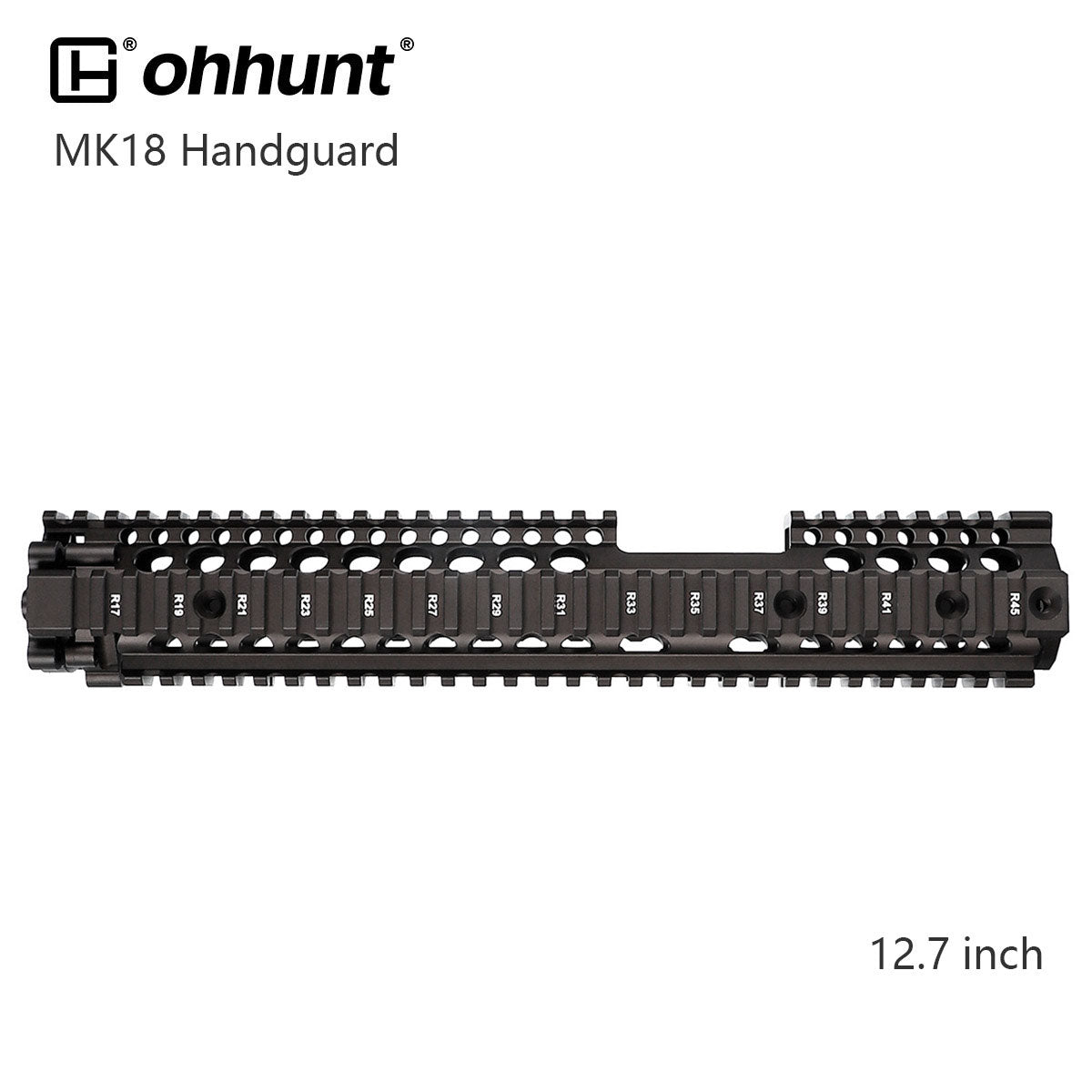 MK18 Handguard Free Float Quad Rail Two - pieces Design AR15 - Black, Coyote Tan, Desert Tan Color - KA Tech Airsoft - Handguard