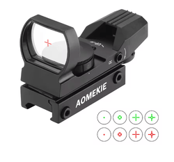 Red Green Dot 4 Reticles Reflex Sight Tactical with 20mm Mount Rail - KA Tech Airsoft - 