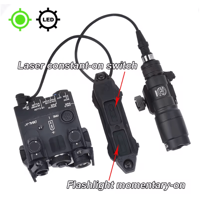 DBALL & SureFire Red Green Blue IR Laser Flashlight - KA Tech Airsoft - 