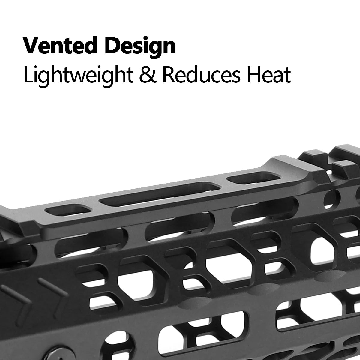 AR15 Honeycomb lightweight M - lok Free Floating Handguard with Steel Barrel Nut 7" 9" 10" 12" 13.5" 15" - KA Tech Airsoft - rail