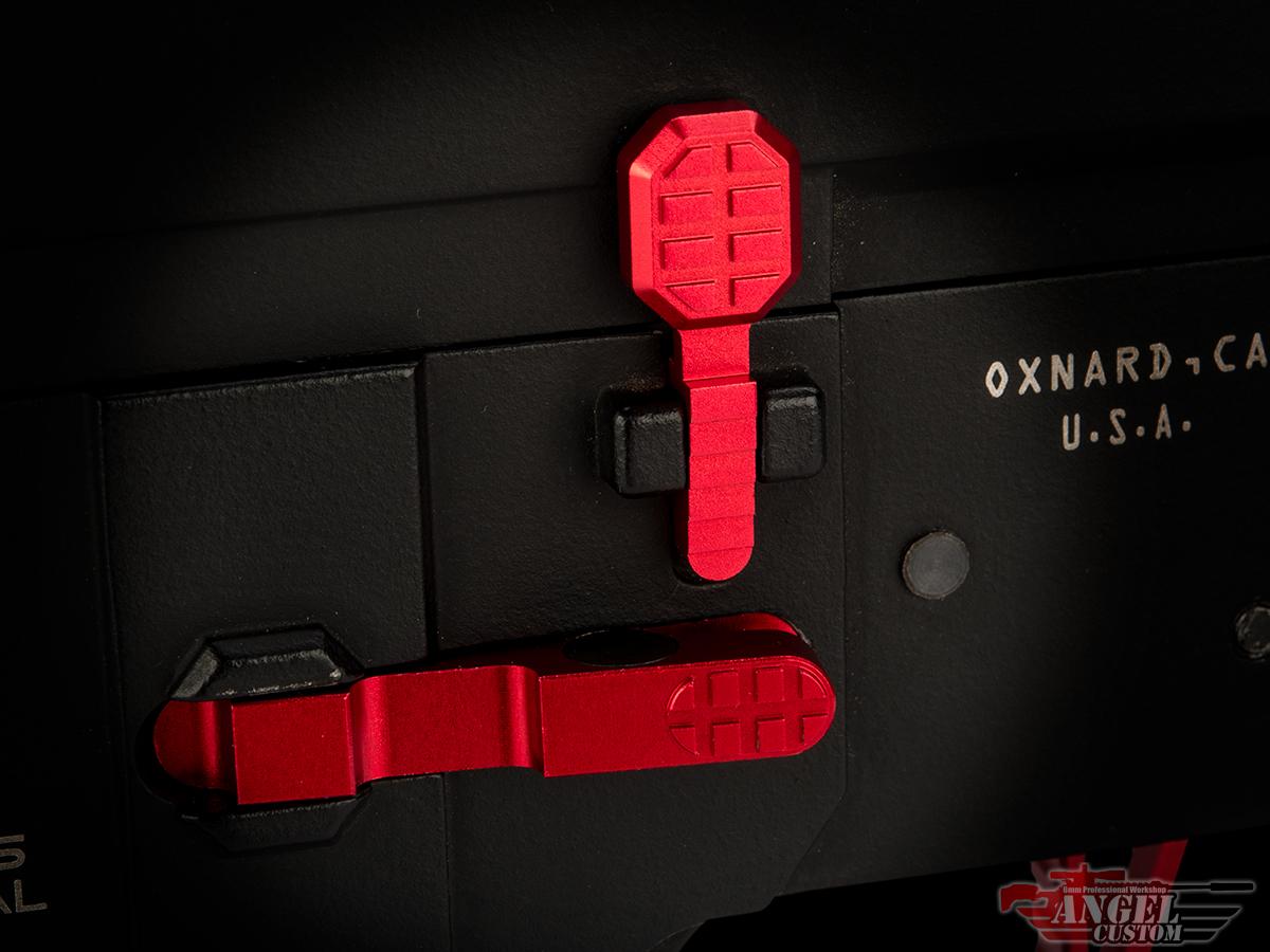 Angel Custom HEX Ambidextrous Magazine Release for M4/M16 Series Airsoft AEGs - KA Tech Airsoft - Magazine Release