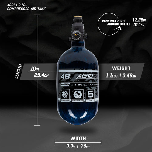 AeroLite Carbon Fiber Tank - KA Tech Airsoft - Air Tank