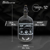AeroLite Carbon Fiber Tank - KA Tech Airsoft - Air Tank