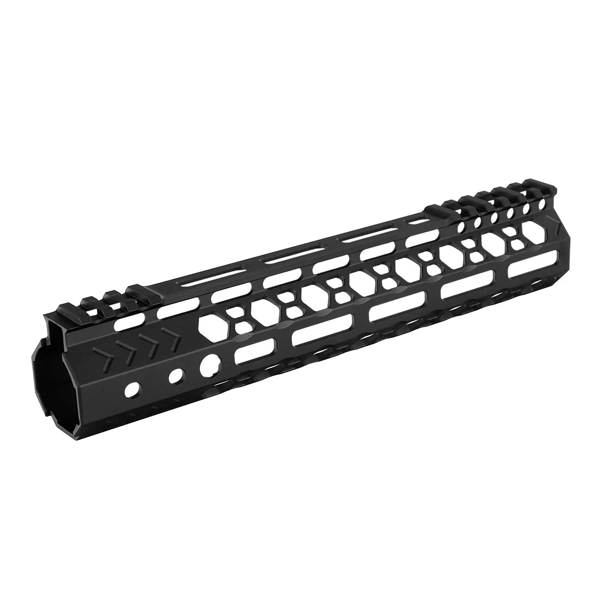 AR15 Honeycomb lightweight M - lok Free Floating Handguard with Steel Barrel Nut 7" 9" 10" 12" 13.5" 15" - KA Tech Airsoft - rail