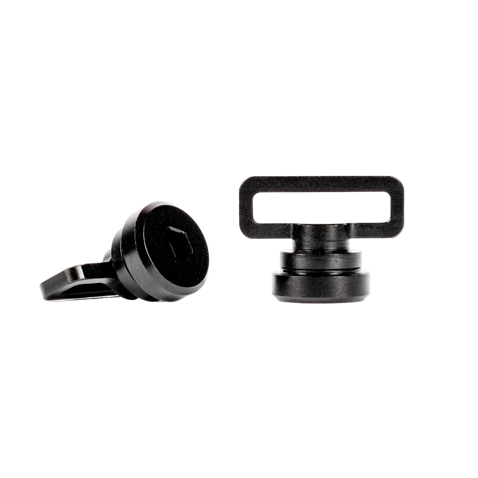 Aluminum Chin Strap Screw Set - Black - KA Tech Airsoft - Goggle Accessories
