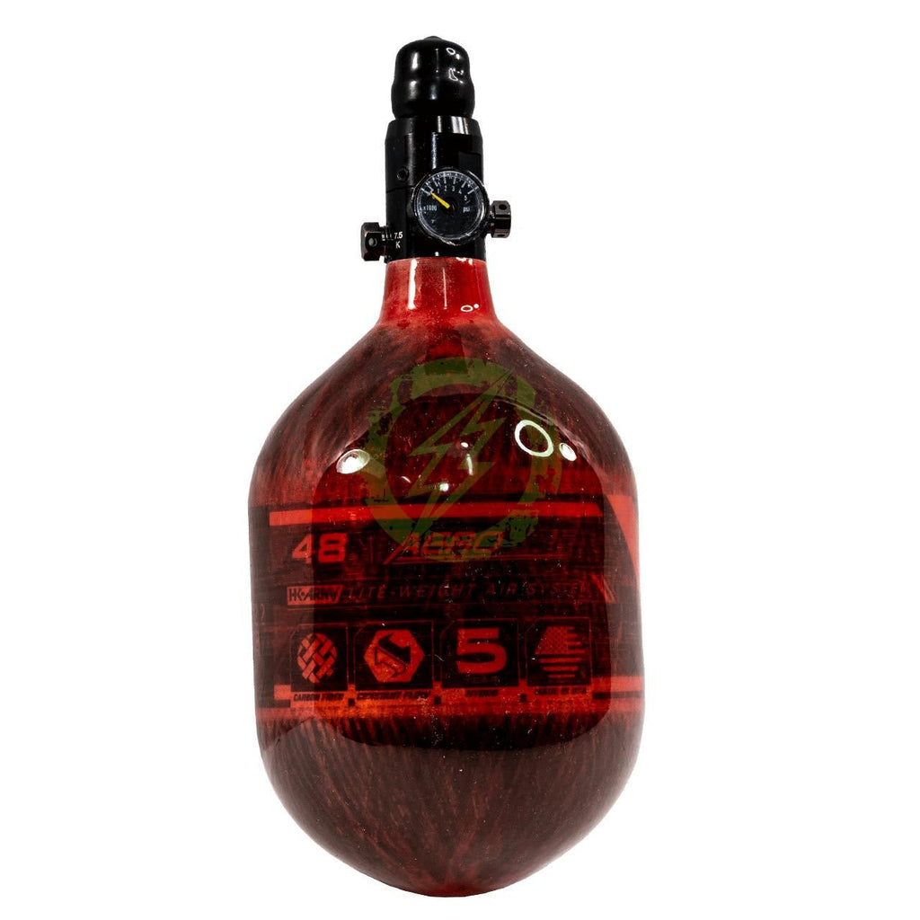 HK Army - 48/4500 AEROLITE Carbon Fiber Tank with Regulator Adjusted to Low Output | SLP - KA Tech Airsoft - HPA Tanks & Accessories