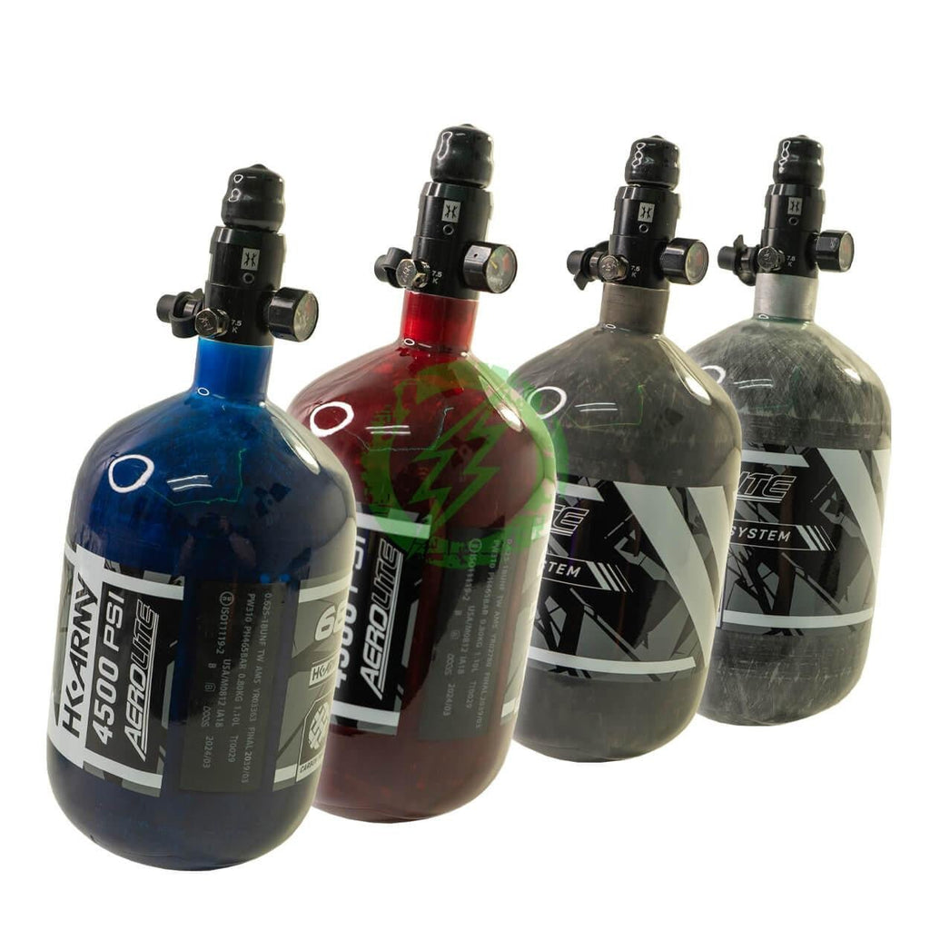 HK Army -  68/4500 AEROLITE Carbon Fiber Tank with Regulator Adjusted to Low Output | SLP - KA Tech Airsoft - HPA Tanks & Accessories