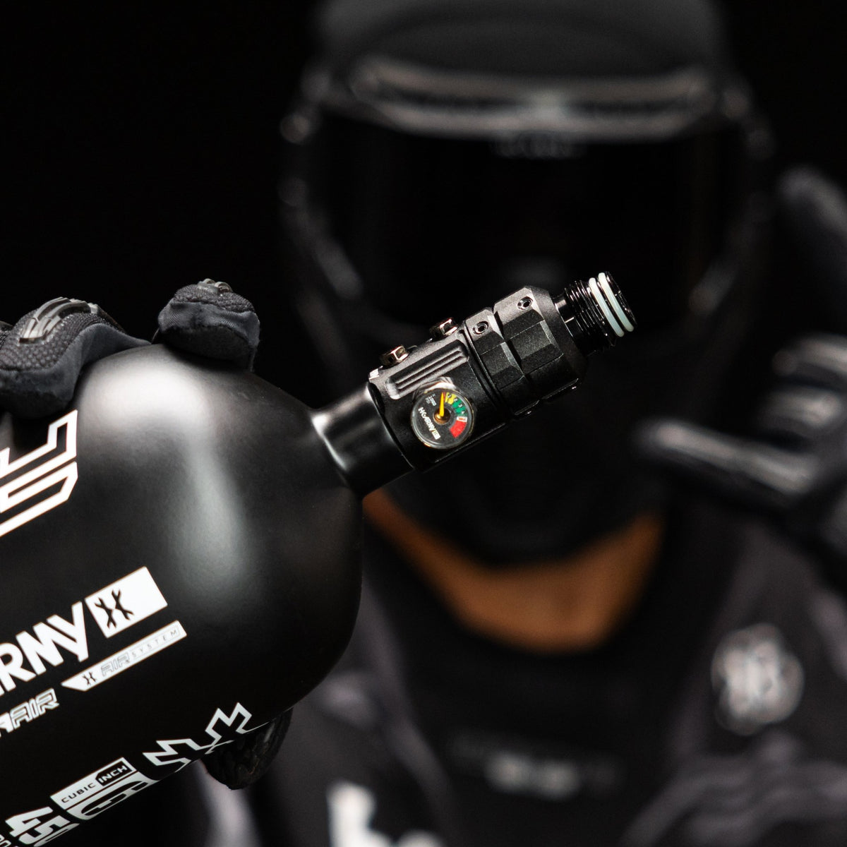 Turbine Pro Regulator - Long Body - Adjustable & Rotational - Black - KA Tech Airsoft - Tank Regulator